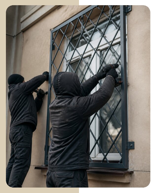 Установка антивандальных решеток на окна в Кондопоге
